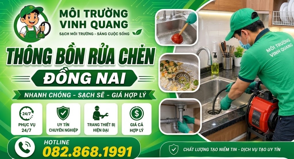Thông Bồn Rửa Chén Tại Đồng Nai
